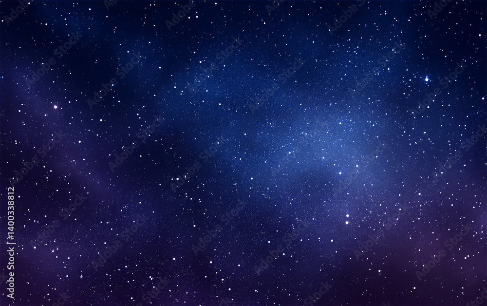 Obraz premium Starry Night Sky Illustration Background