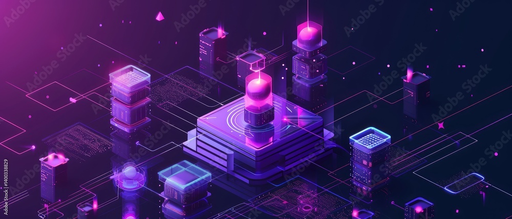Neon Dreams: A Futuristic Cityscape