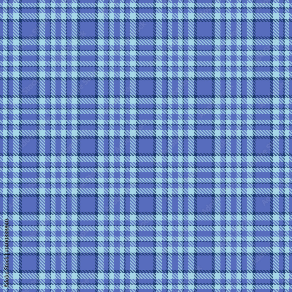 American fabric textile tartan, cozy seamless pattern plaid. Advertising background texture check vector in blue and light colors. American fabric textile tartan, cozy seamless pattern plaid. Advertising background texture check vector in blue and light colors.