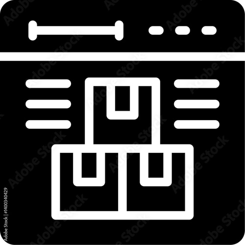 Software Module Glyph Icon