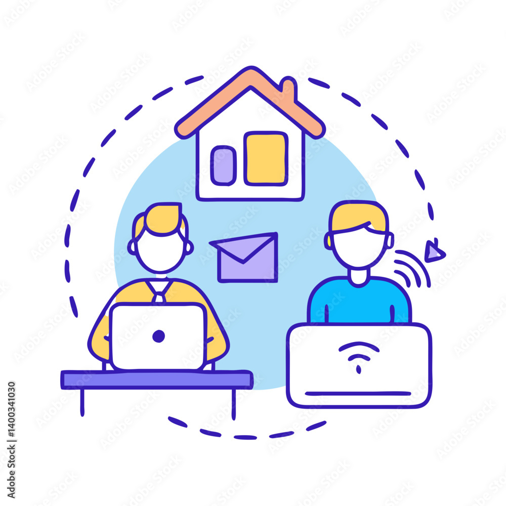 remote work icon, remote work vector illustration-simple illustration of remote work, perfect for remote work logos and icons remote work icon, remote work vector illustration-simple illustration of remote work, perfect for remote work logos and icons