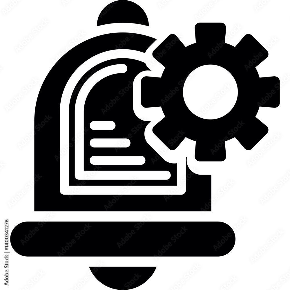 Notification Settings Icon Glyph Icon Notification Settings Icon Glyph Icon