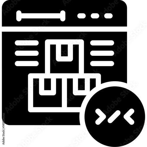 Software Module Glyph Icon