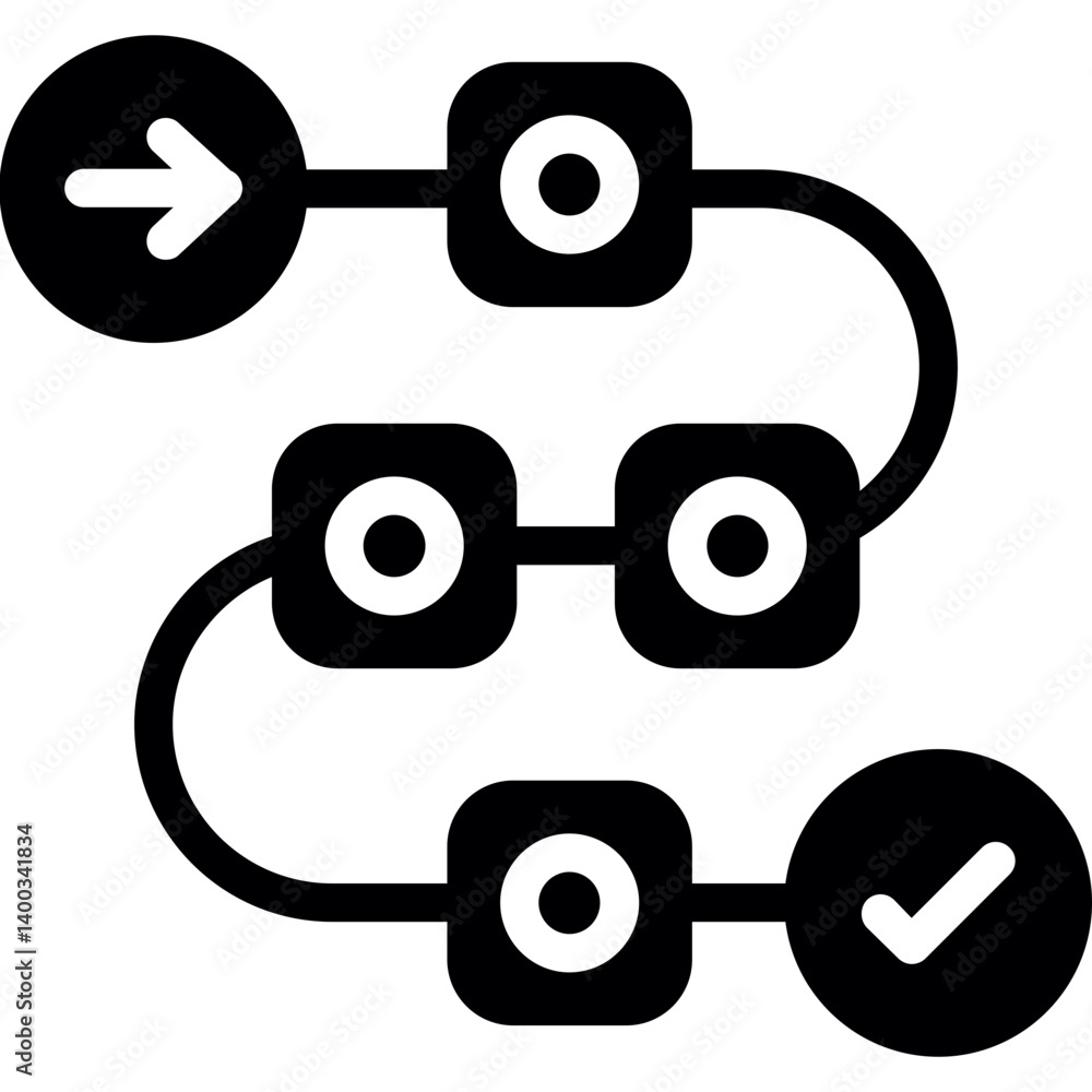 Product Roadmap Icon Glyph Icon Product Roadmap Icon Glyph Icon