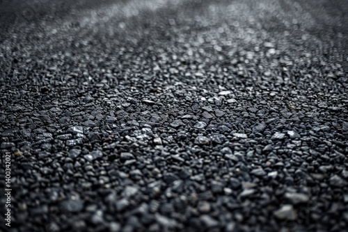 Freshly Laid Asphalt Road Texture