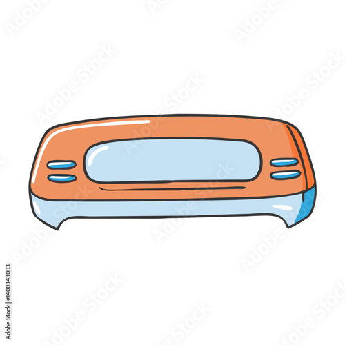 retro bumper icon, retro bumper vector illustration-simple illustration of retro bumper, perfect for retro bumper logos and icons