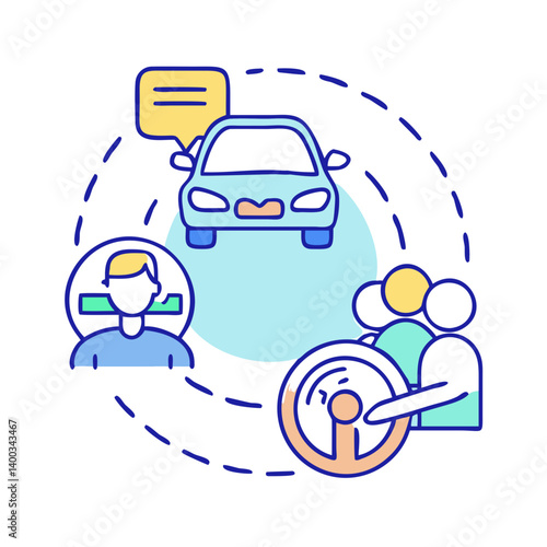 rideshare icon, rideshare vector illustration-simple illustration of rideshare, perfect for rideshare logos and icons
