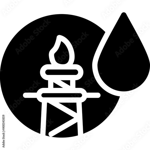 Petrochemical Glyph Icon