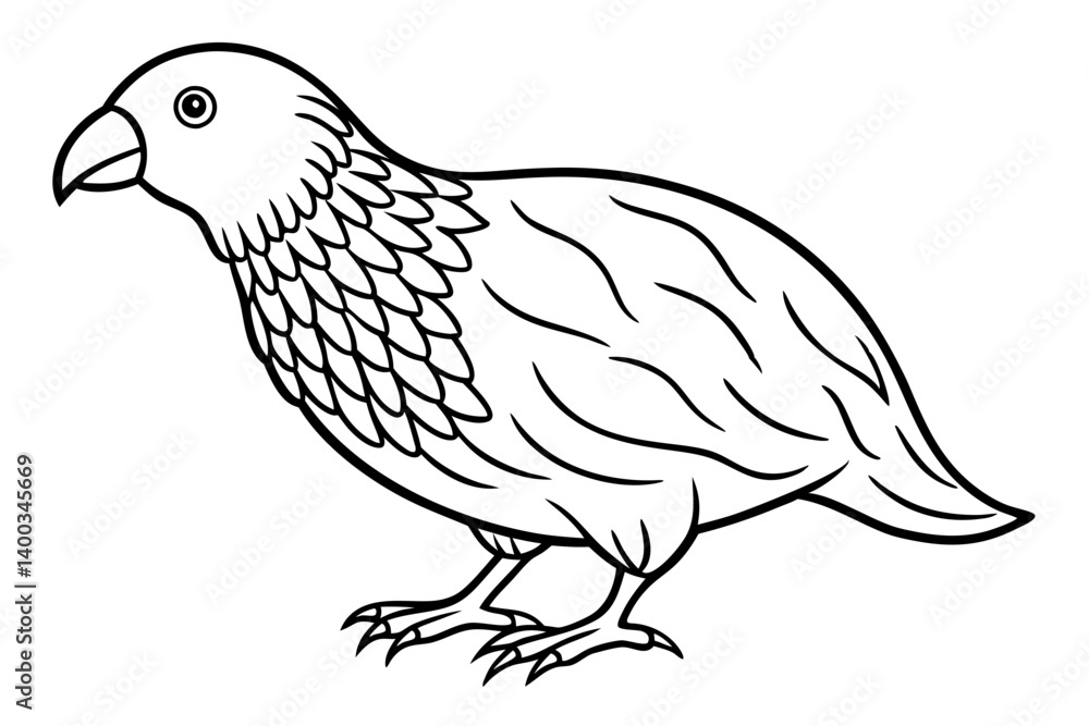 Obraz premium Graceful Kestrel Drawing