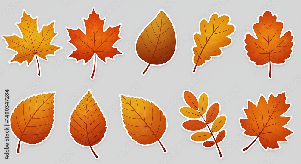 Obraz premium Autumn's Ember Hues AI Generated