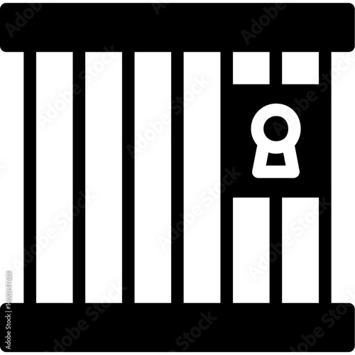 Prison Cell Glyph Icon