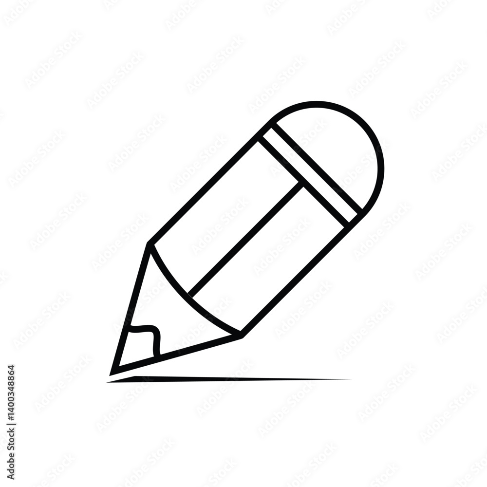 pencil, icon, flat, design, vector, illustrations, education, style, trendy, collections pencil, icon, flat, design, vector, illustrations, education, style, trendy, collections