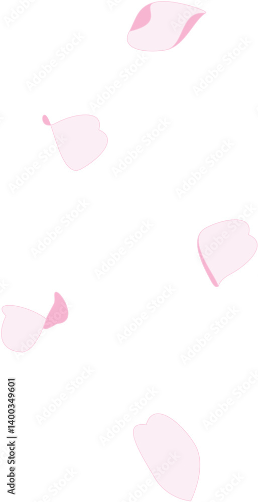 Cherry Blossom Leaf Confetti Illustration 벚꽃잎 컨페티 일러스트 Cherry Blossom Leaf Confetti Illustration 벚꽃잎 컨페티 일러스트