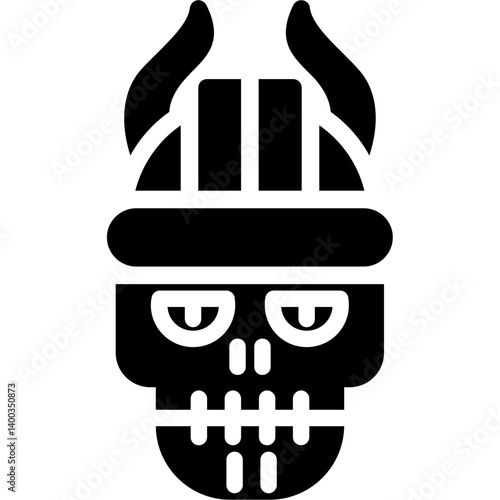 Viking Seer Glyph Icon