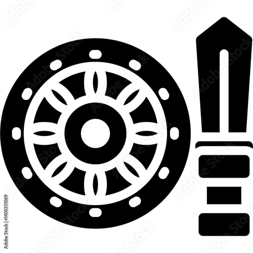Viking Conquest Glyph Icon