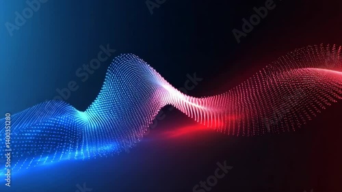Explore a mesmerizing digital wave display with vibrant colors and fluid motion in a captivating visual experience