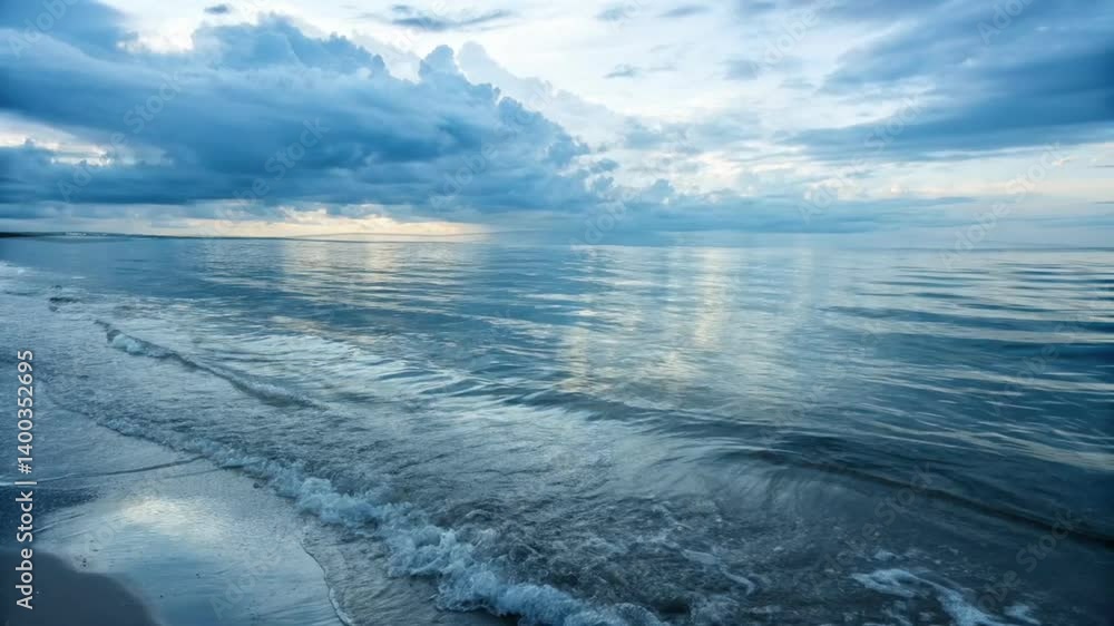 the sea water flowing the sea water flowing