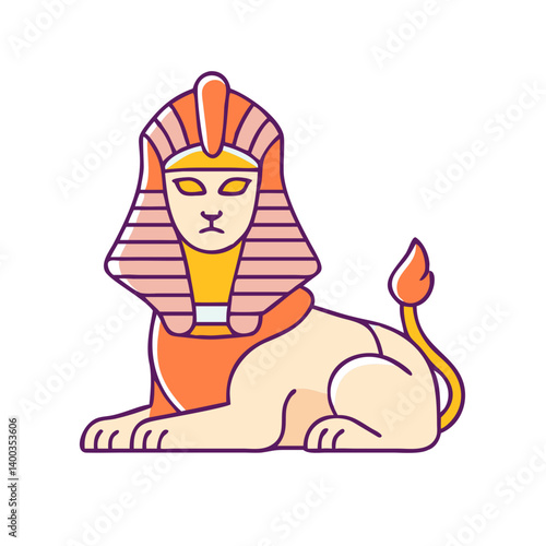 sphinx icon, sphinx vector illustration-simple illustration of sphinx, perfect for sphinx logos and icons