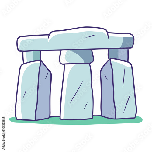 stonehenge icon, stonehenge vector illustration-simple illustration of stonehenge, perfect for stonehenge logos and icons