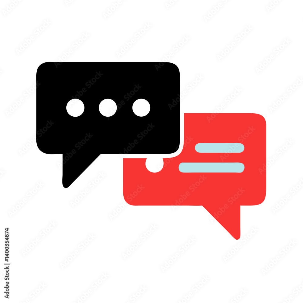 Chat Speech Bubbles Icon Representing Communication and Messaging Chat Speech Bubbles Icon Representing Communication and Messaging