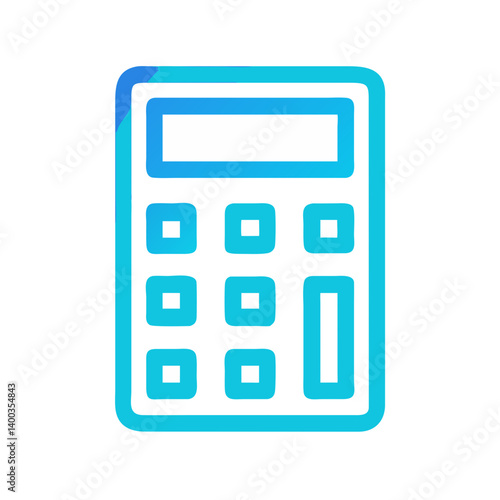 Calculator Device Icon for Finance and Accounting Representing Calculations and Financial Management