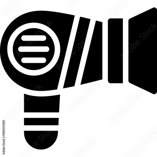 Hotel Hairdryer Glyph Icon