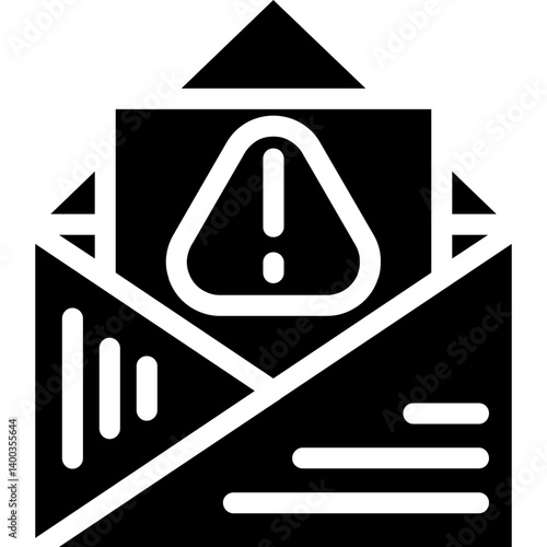 Message Spam Glyph Icon