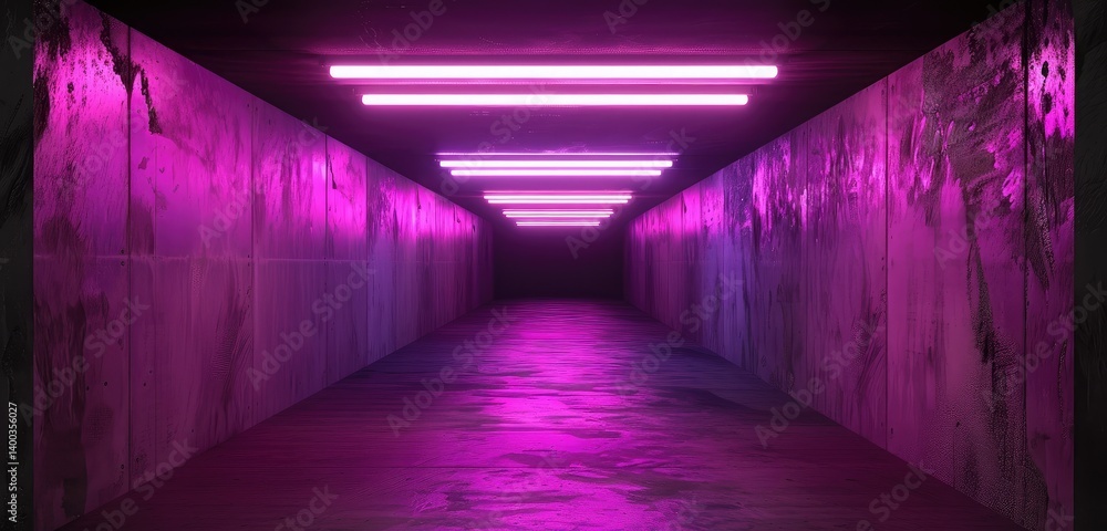 Neon Glow in the Void