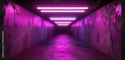 Obraz na płótnie Neon Glow in the Void w salonie