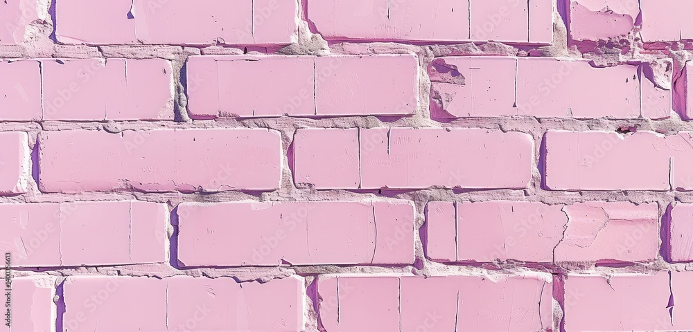 Charming Pink Brick Wall