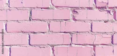 Charming Pink Brick Wall
