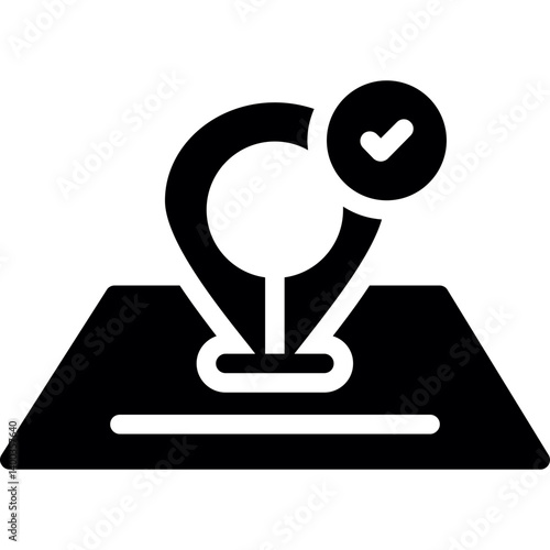 Location Check-In Icon Glyph Icon