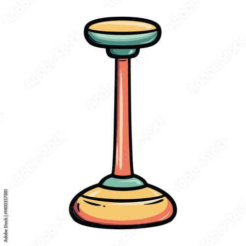 Plunger, tool, vector illustration, transparent background
