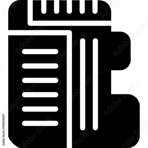 Camera Storage Glyph Icon