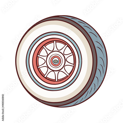 whitewall tires icon, whitewall tires vector illustration-simple illustration of whitewall tires, perfect for whitewall tires logos and icons