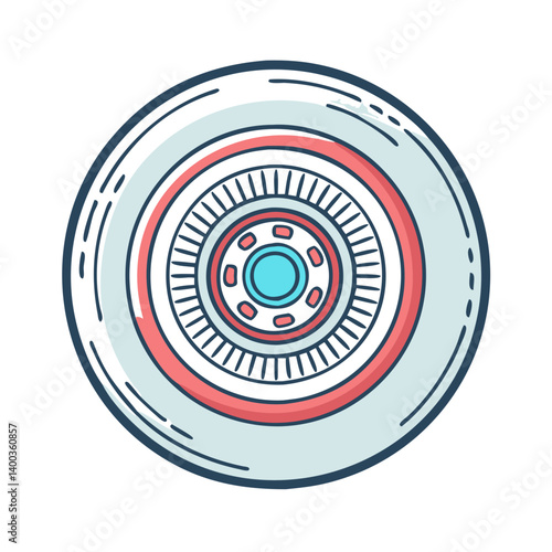 Photos whitewall tires icon, whitewall tires vector illustration-simple illustration of