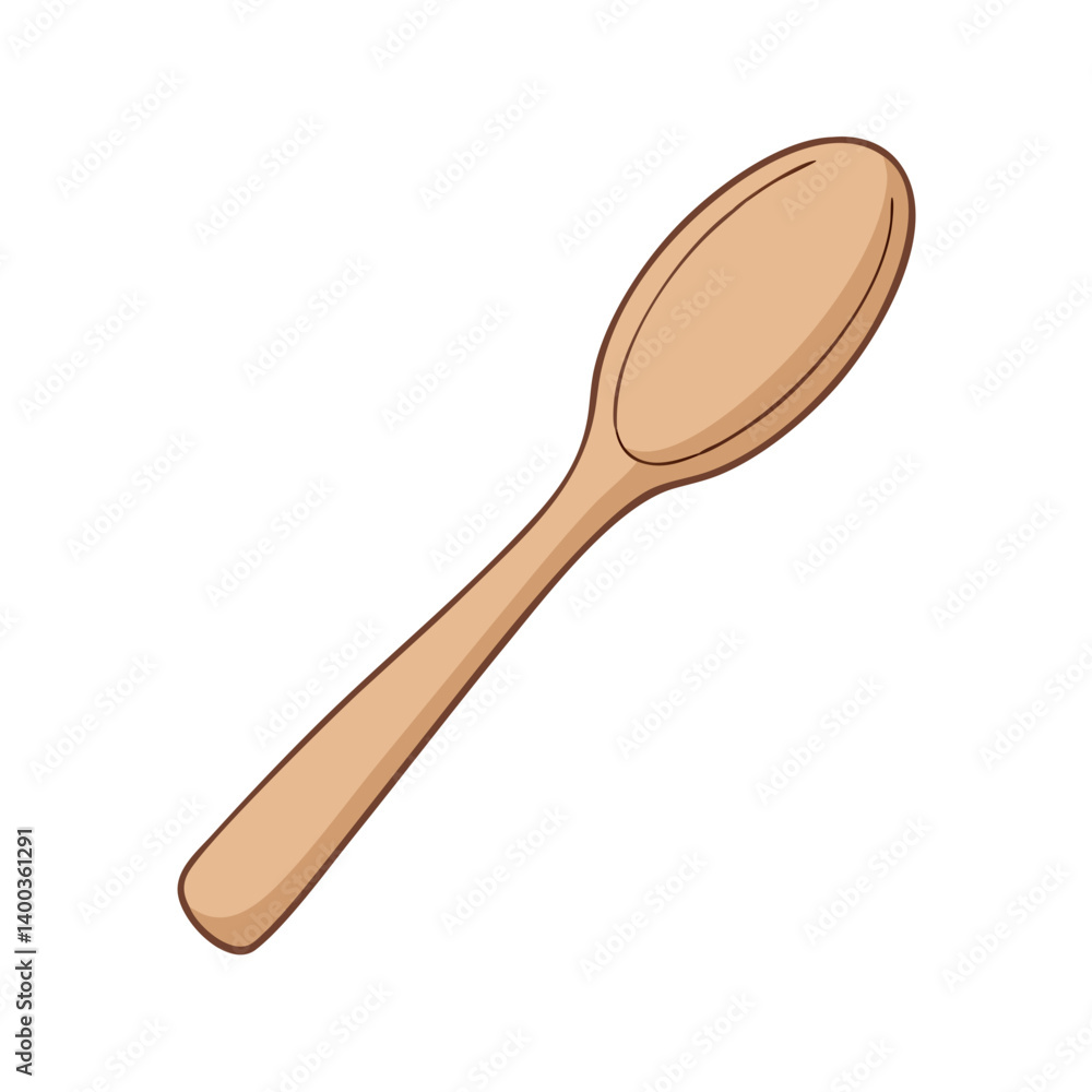 wooden spoon icon, wooden spoon vector illustration-simple illustration of wooden spoon, perfect for wooden spoon logos and icons