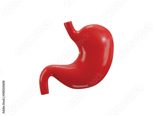 Stomach Human Organs icon 3d rendering vector illustration