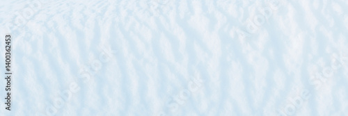 Obraz na płótnie Wide panoramic winter background with snowy ground. Natural snow texture. Wind sculpted patterns on snow surface. w salonie