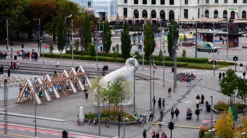 Stunning Timelapse of Christian Frederiks Plass in Oslo, Norway