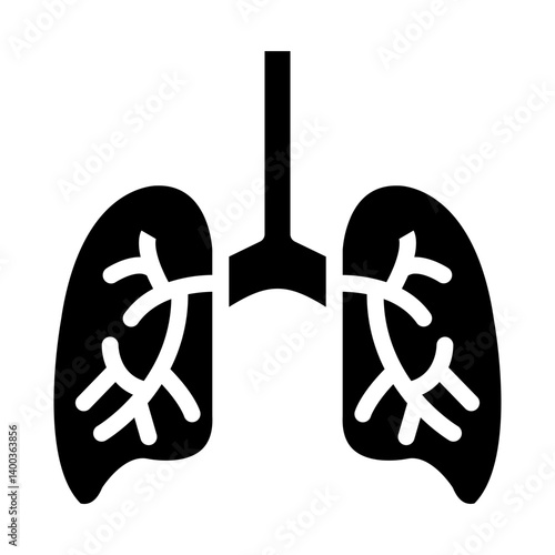 Vector Design Lungs Icon Style
