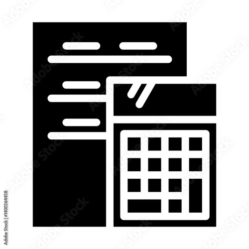 Vector Design Calculating Icon Style