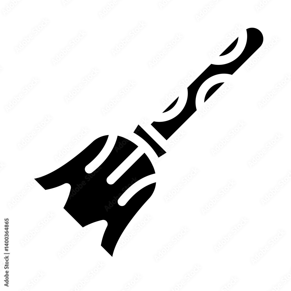 Obraz premium Vector Design Broomstick Icon Style
