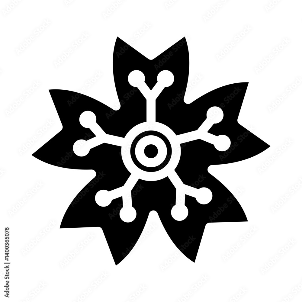 Obraz premium Vector Design Cherry Blossom Icon Style