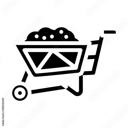 Vector Design Wheelbarrow Icon Style