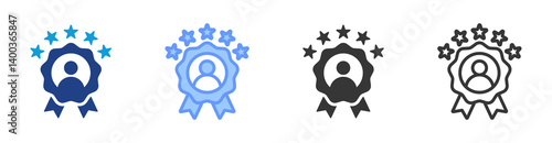 Customer Loyalty icon set multiple style collection