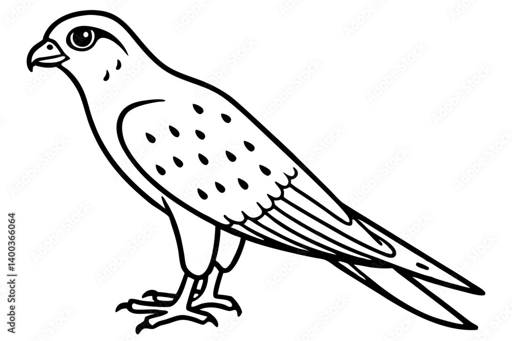 Fototapeta premium Kestrel Abstract Linework