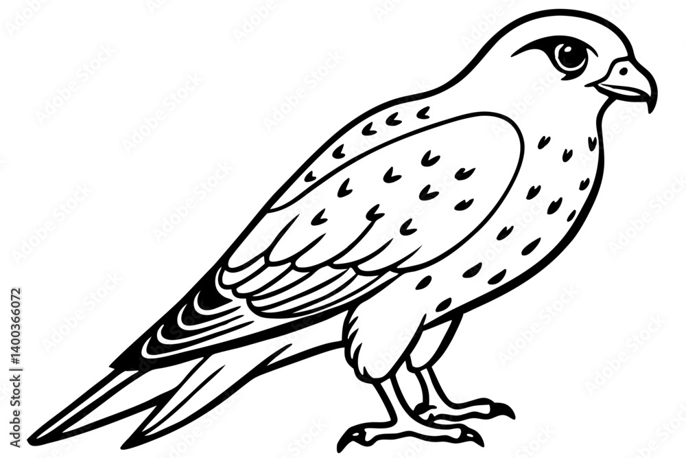 Fototapeta premium Kestrel Abstract Linework