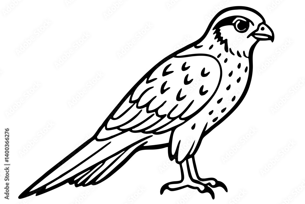 Fototapeta premium Kestrel Abstract Linework