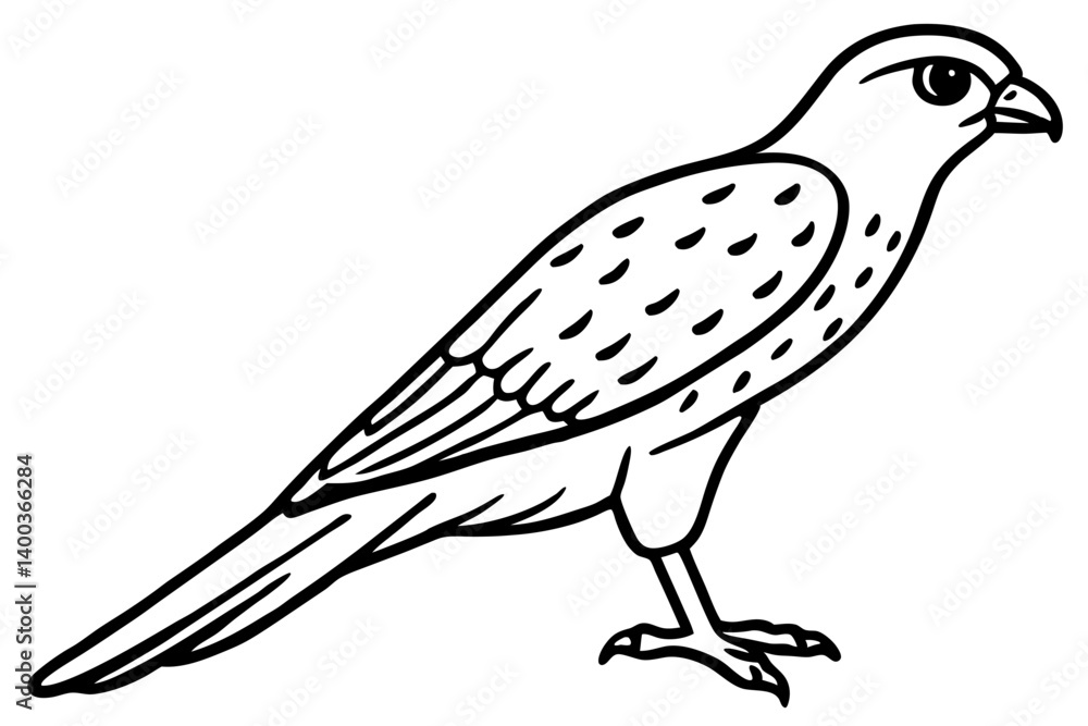 Kestrel Abstract Linework Kestrel Abstract Linework